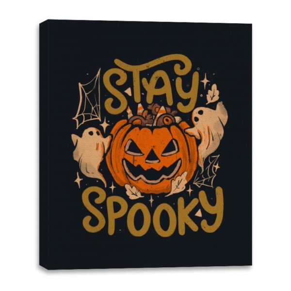 Stay Spooky - Canvas Wraps Canvas Wraps RIPT Apparel 16x20 / Black