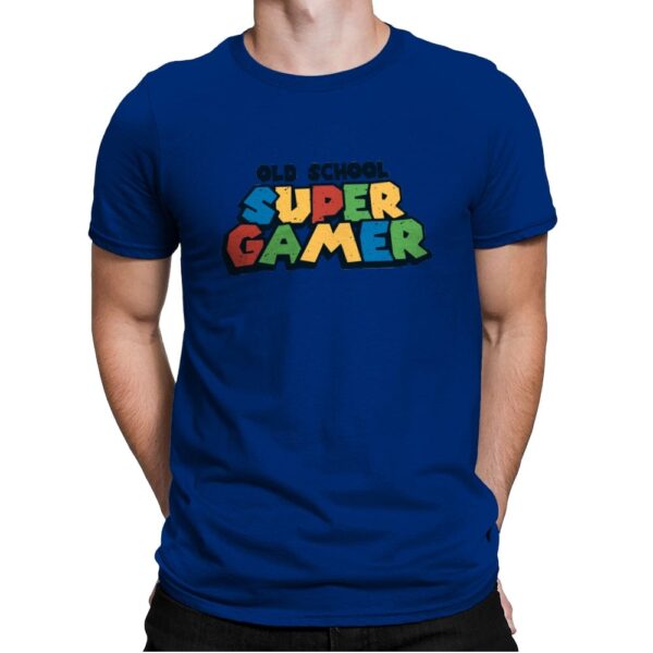 Super Gamer - Mens Premium T-Shirts RIPT Apparel Small / Royal