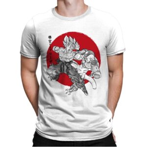 Super Saiyan vs Fourth Form - Mens Premium T-Shirts RIPT Apparel Small / White