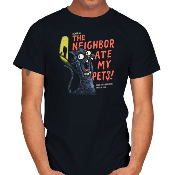 The Neighbor Ate my Pets - Mens T-Shirts RIPT Apparel Small / Black