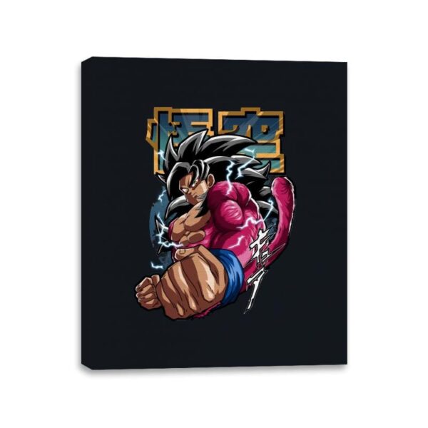 The Old Super Saiyan 4 - Canvas Wraps Canvas Wraps RIPT Apparel 11x14 / Black