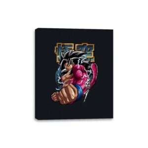 The Old Super Saiyan 4 - Canvas Wraps Canvas Wraps RIPT Apparel 8x10 / Black