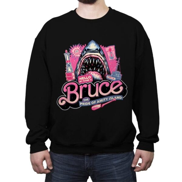 The Pride of Amity Island - Crew Neck Sweatshirt Crew Neck Sweatshirt RIPT Apparel Small / Black