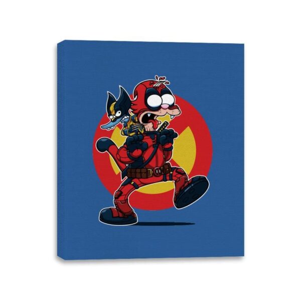 The Wolvie and Dee Pee Show - Canvas Wraps Canvas Wraps RIPT Apparel 11x14 / Royal