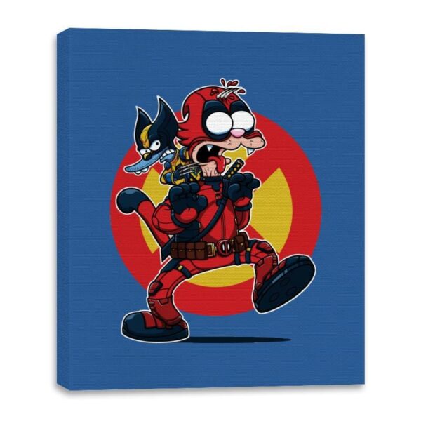 The Wolvie and Dee Pee Show - Canvas Wraps Canvas Wraps RIPT Apparel 16x20 / Royal