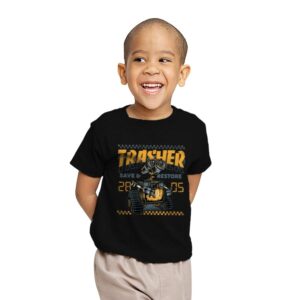 Trasher Save and Restore - Youth T-Shirts RIPT Apparel X-small / Black