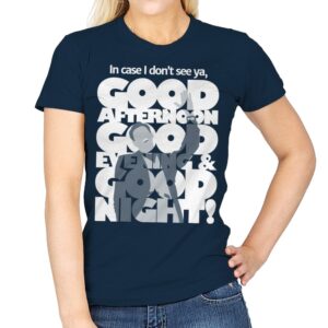 True Greetings - Womens T-Shirts RIPT Apparel Small / Navy