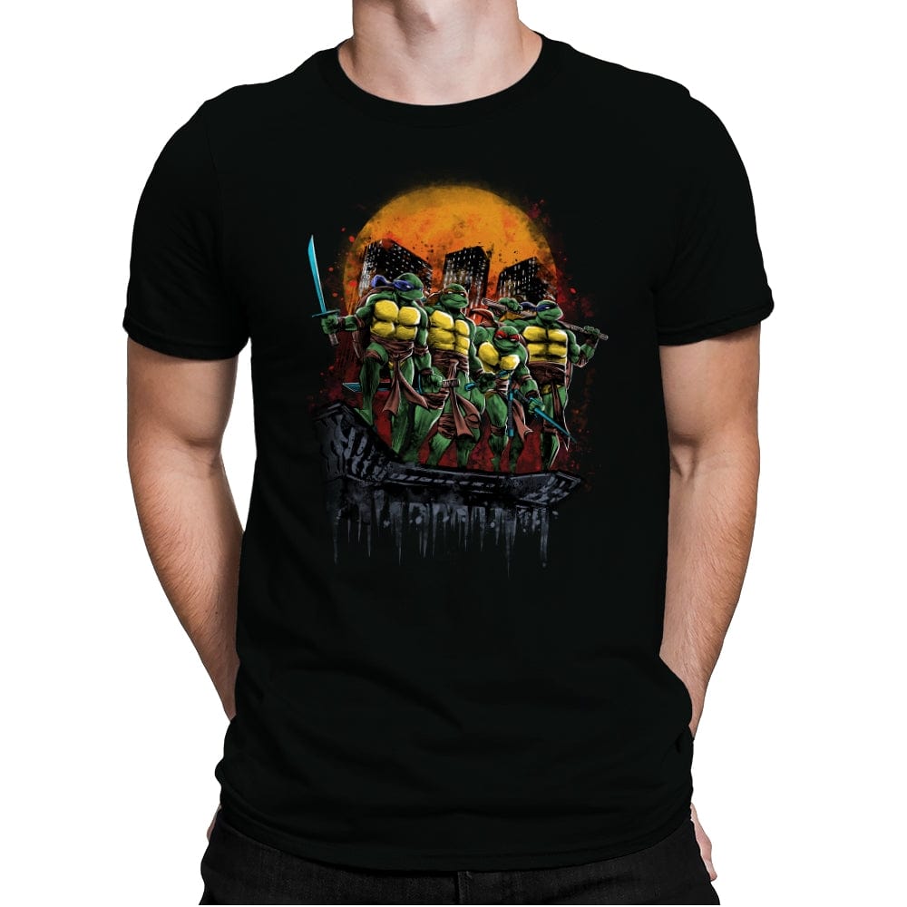 Turtles on the Roof - Mens Premium T-Shirts RIPT Apparel Small / Black