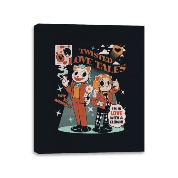 Twisted Love Tales - Canvas Wraps Canvas Wraps RIPT Apparel 11x14 / Black