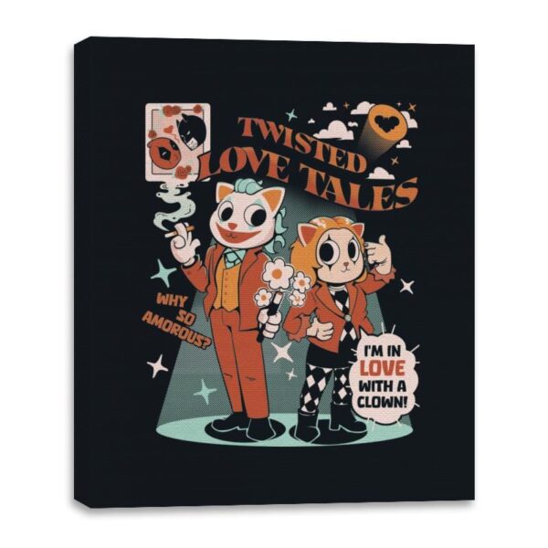 Twisted Love Tales - Canvas Wraps Canvas Wraps RIPT Apparel 16x20 / Black