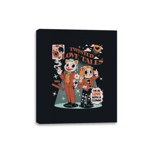 Twisted Love Tales - Canvas Wraps Canvas Wraps RIPT Apparel 8x10 / Black