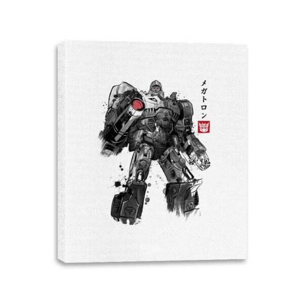 Tyrannical Leader Sumi-e - Canvas Wraps Canvas Wraps RIPT Apparel 11x14 / White