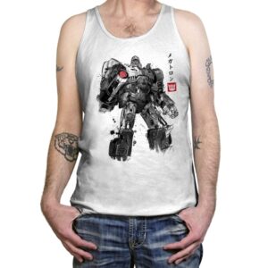 Tyrannical Leader Sumi-e - Tanktop Tanktop RIPT Apparel X-Small / White