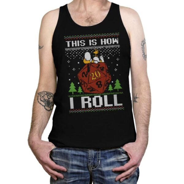 Ugly Sweater Beagle RPG  - Tanktop Tanktop RIPT Apparel X-Small / Black
