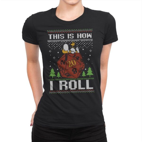 Ugly Sweater Beagle RPG  - Womens Premium T-Shirts RIPT Apparel Small / Black