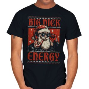 Ugly Sweater Big Santa Claus - Mens T-Shirts RIPT Apparel Small / Black