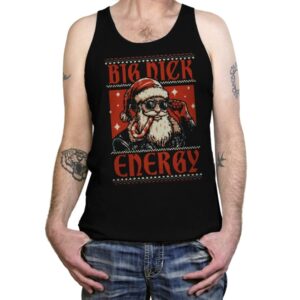Ugly Sweater Big Santa Claus - Tanktop Tanktop RIPT Apparel X-Small / Black