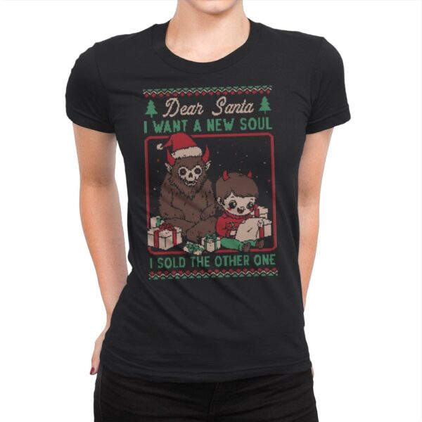 Ugly Sweater Christmas Pact - Womens Premium T-Shirts RIPT Apparel Small / Black