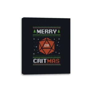 Ugly Sweater Christmas RPG  - Canvas Wraps Canvas Wraps RIPT Apparel 8x10 / Black