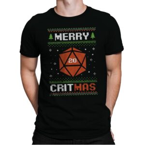 Ugly Sweater Christmas RPG  - Mens Premium T-Shirts RIPT Apparel Small / Black