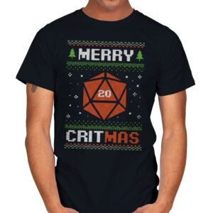 Ugly Sweater Christmas RPG  - Mens T-Shirts RIPT Apparel Small / Black