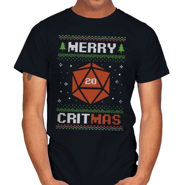 Ugly Sweater Christmas RPG  - Mens T-Shirts RIPT Apparel Small / Black