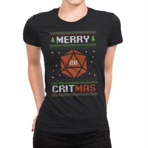 Ugly Sweater Christmas RPG  - Womens Premium T-Shirts RIPT Apparel Small / Black