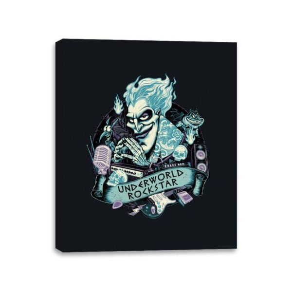 Underworld Rockstar - Canvas Wraps Canvas Wraps RIPT Apparel 11x14 / Black