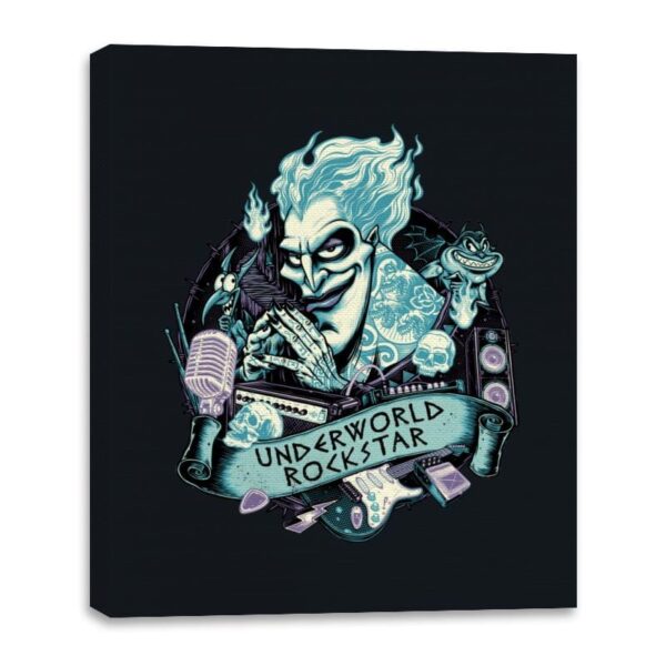 Underworld Rockstar - Canvas Wraps Canvas Wraps RIPT Apparel 16x20 / Black