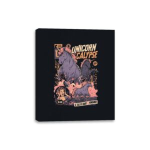 Unicorncalypse - Canvas Wraps Canvas Wraps RIPT Apparel 8x10 / Black