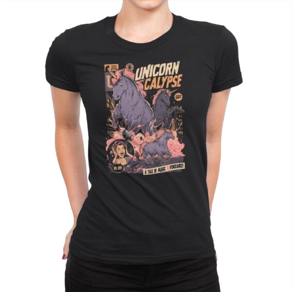 Unicorncalypse - Womens Premium T-Shirts RIPT Apparel Small / Black