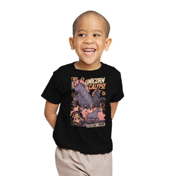 Unicorncalypse - Youth T-Shirts RIPT Apparel X-small / Black