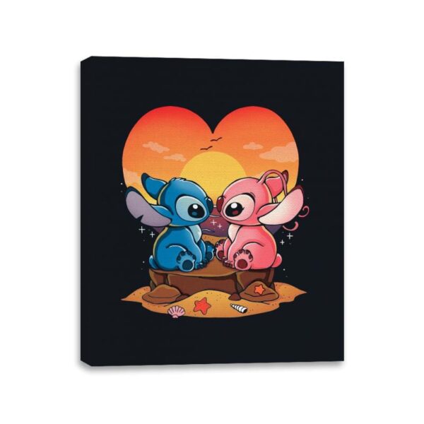 Valentine Experiment - Canvas Wraps Canvas Wraps RIPT Apparel 11x14 / Black