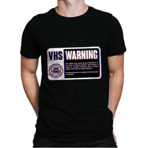 VHS Nostalgia Warning  - Mens Premium T-Shirts RIPT Apparel Small / Black