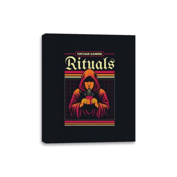 Vintage Gaming Rituals  - Canvas Wraps Canvas Wraps RIPT Apparel 8x10 / Black