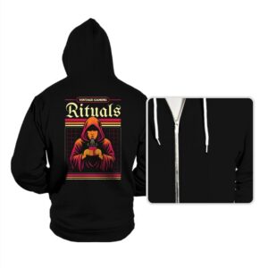 Vintage Gaming Rituals  - Hoodies Hoodies RIPT Apparel Small / Black