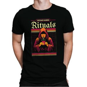 Vintage Gaming Rituals  - Mens Premium T-Shirts RIPT Apparel Small / Black