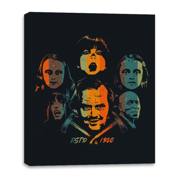 Vintage Shining - Canvas Wraps Canvas Wraps RIPT Apparel 16x20 / Black