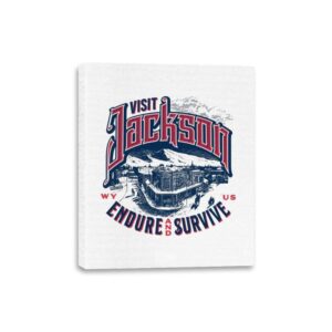 Visit Jackson - Canvas Wraps Canvas Wraps RIPT Apparel 8x10 / White