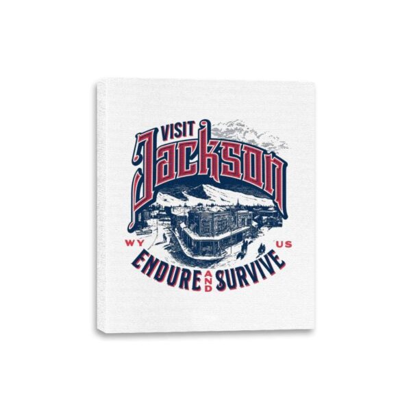 Visit Jackson - Canvas Wraps Canvas Wraps RIPT Apparel 8x10 / White