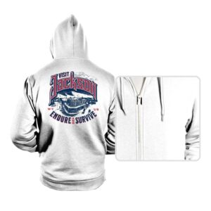 Visit Jackson - Hoodies Hoodies RIPT Apparel Small / White