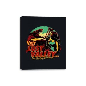 Visit Lost Valley - Canvas Wraps Canvas Wraps RIPT Apparel 8x10 / Black