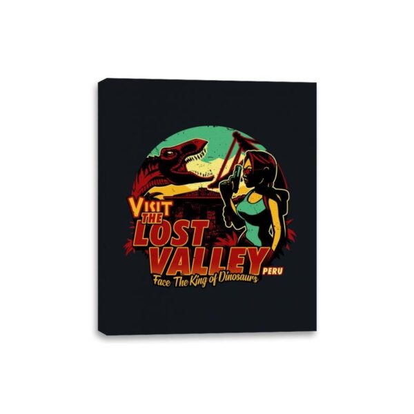 Visit Lost Valley - Canvas Wraps Canvas Wraps RIPT Apparel 8x10 / Black