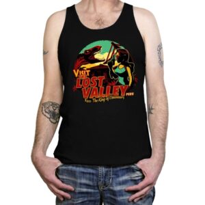 Visit Lost Valley - Tanktop Tanktop RIPT Apparel X-Small / Black