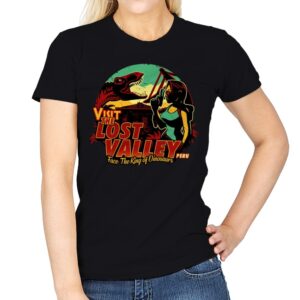 Visit Lost Valley - Womens T-Shirts RIPT Apparel Small / Black