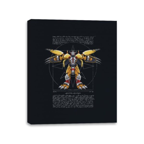 Vitruvian Mega level - Canvas Wraps Canvas Wraps RIPT Apparel 11x14 / Black