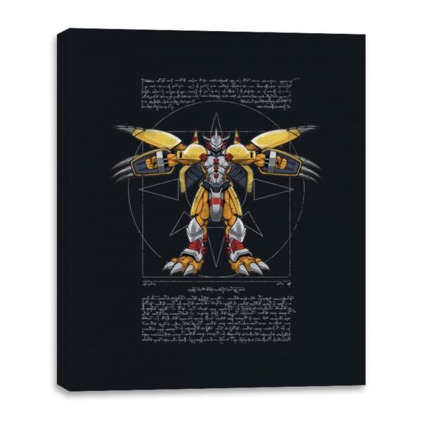 Vitruvian Mega level - Canvas Wraps Canvas Wraps RIPT Apparel 16x20 / Black