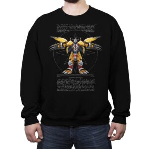 Vitruvian Mega level - Crew Neck Sweatshirt Crew Neck Sweatshirt RIPT Apparel Small / Black