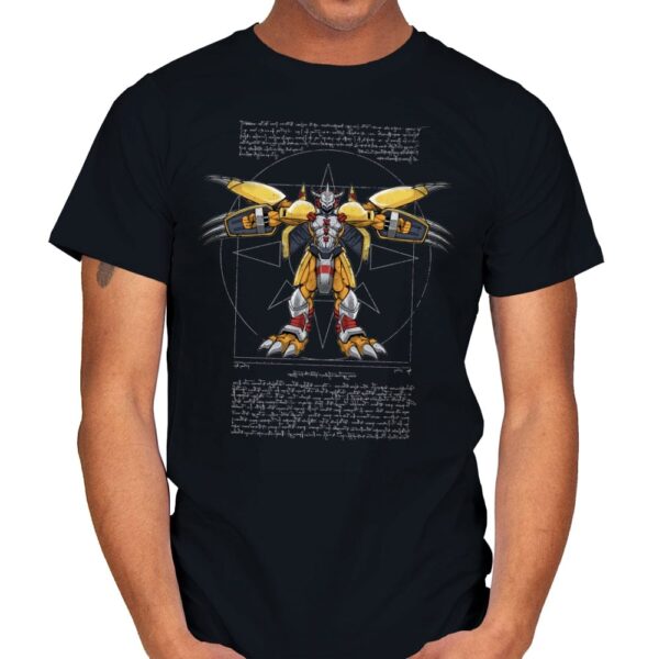 Vitruvian Mega level - Mens T-Shirts RIPT Apparel Small / Black