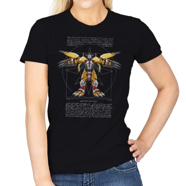Vitruvian Mega level - Womens T-Shirts RIPT Apparel Small / Black